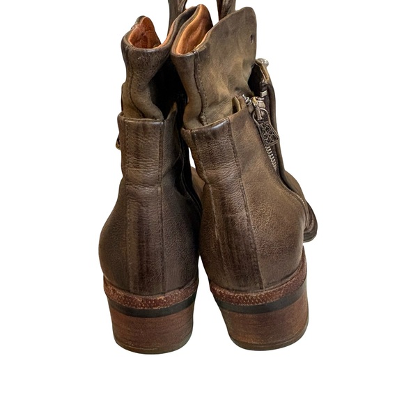 A.S. 98 Cadmus Distressed Leather Motorcycle Boot, Sz 41 - Picture 7 of 16